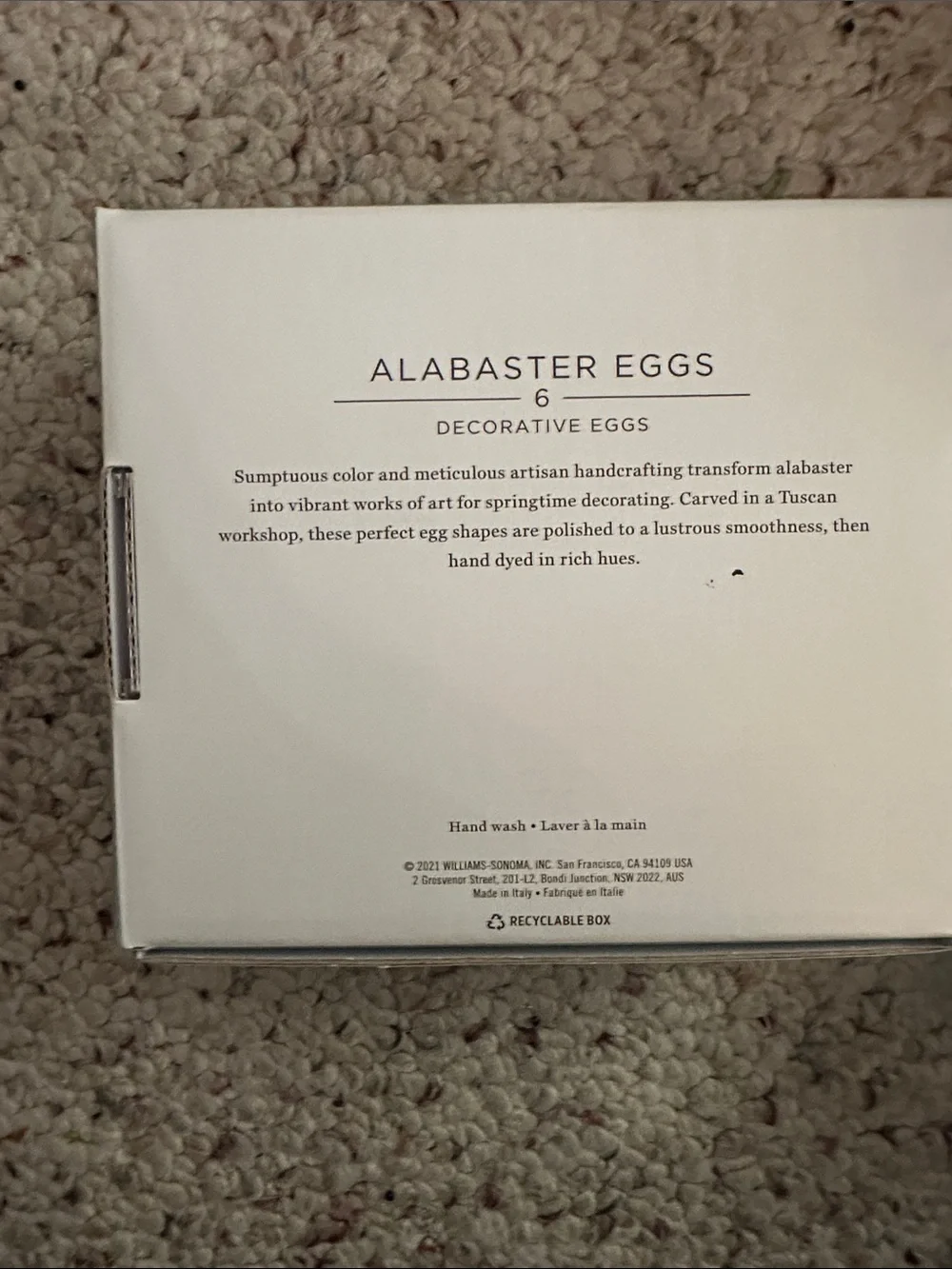 Decorative Pastel alabaster Egg Set - Multi-Color